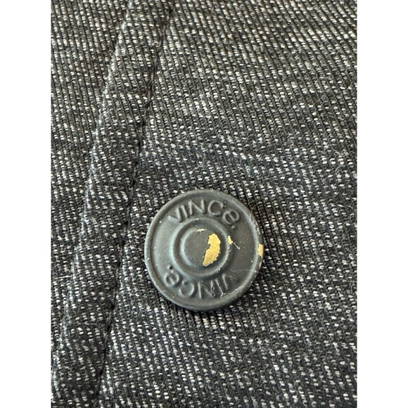 Vince Hooded Full Zip Parka Jacket Men’s Size S Black Snap Zip Pockets MSRP $645 - Picture 5 of 14